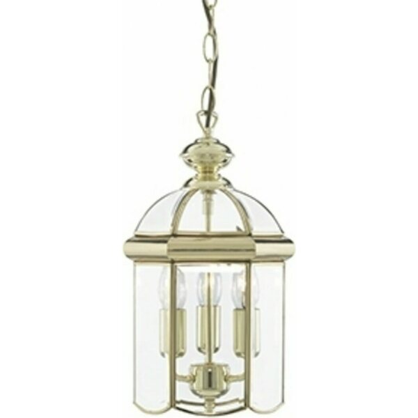Cote Table Lantern lamp, brushed brass